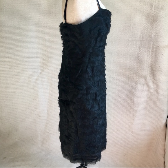 Herve Leger Dress Tiered Raw Edge Silk Organza L - Picture 8 of 15